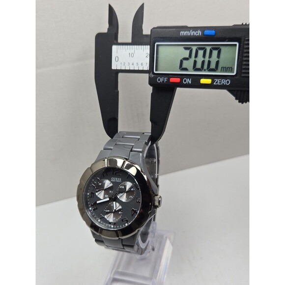 Guess Gray WaterPro 50M Day Date 41mm Quartz Watch U10070G1 New Battery main image 6